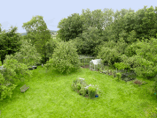 Hillyground Cottage Holidays - aerial garden view